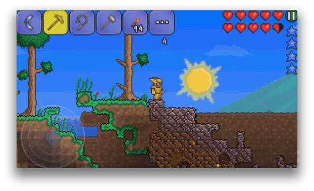 【動画あり】[iOS版テラリア]隕石からメテオライトをゲットだ！