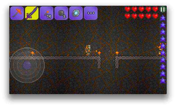 【動画あり】[iOS版テラリア]ラスボスに挑む為に自分に有利な足場を組もう！